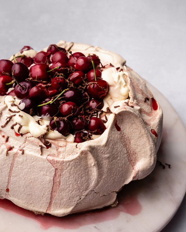 Foolproof Double Carob Pavlova