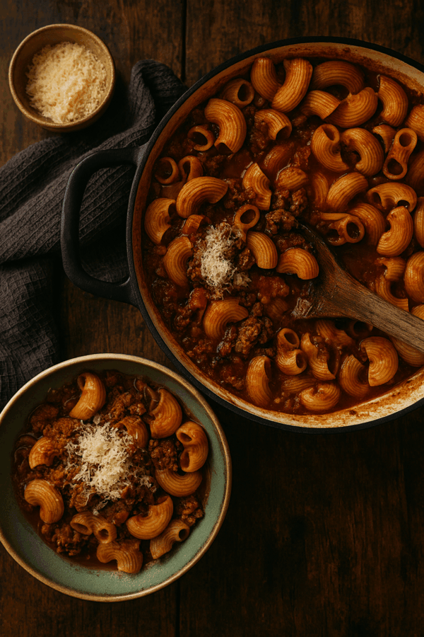 Pantry Staples to Plate: Sausage Ragu by Boob to Food