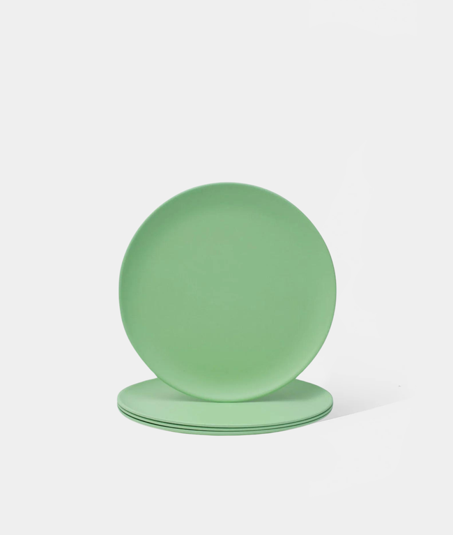 Bobo&Boo Bamboo Plate Set Apple Green 25cm - Part&Parcel