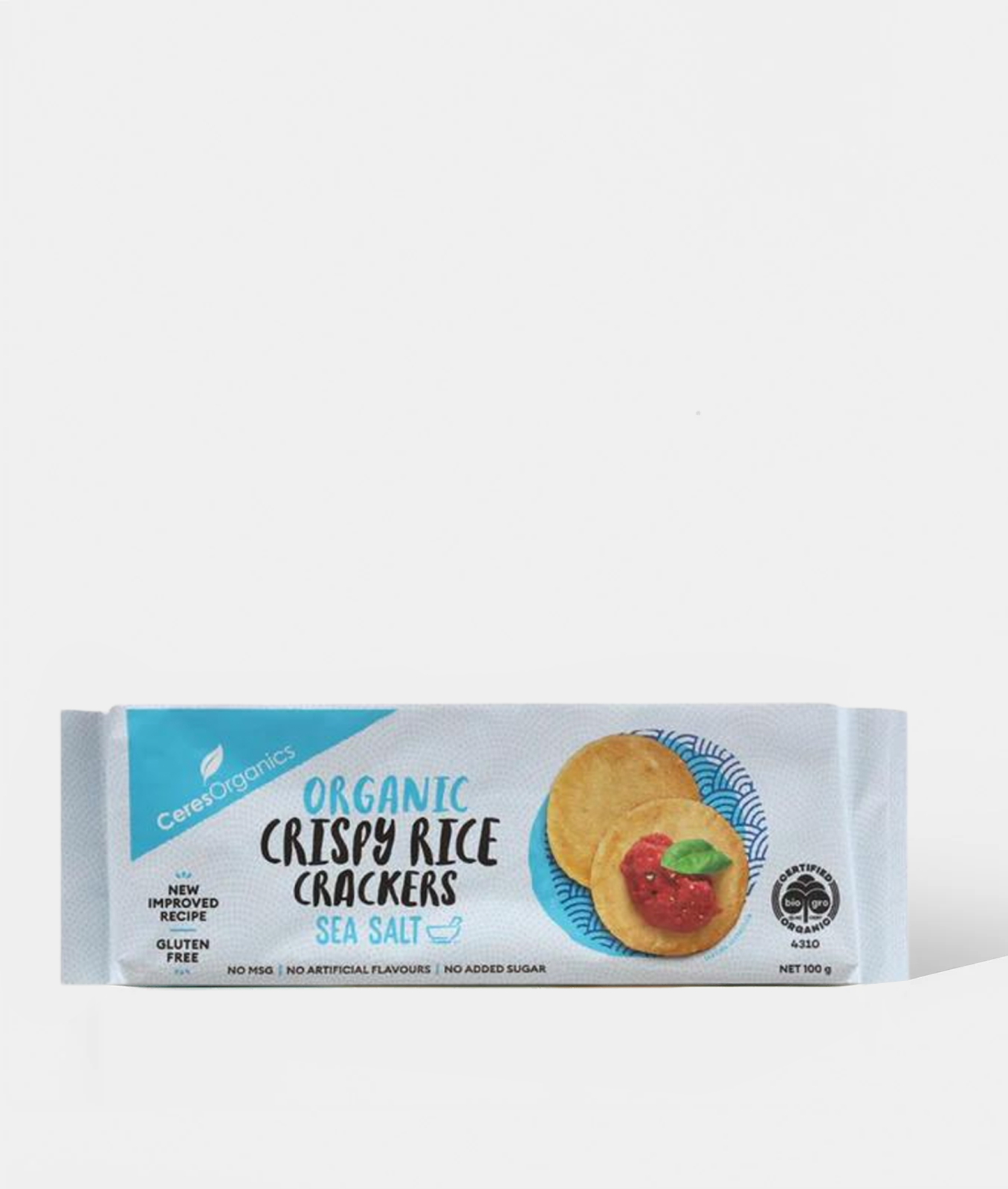 Bio Rice Crackers Organic Crispy Rice Crackers Sea Salt 100g by Ceres - Part&Parcel
