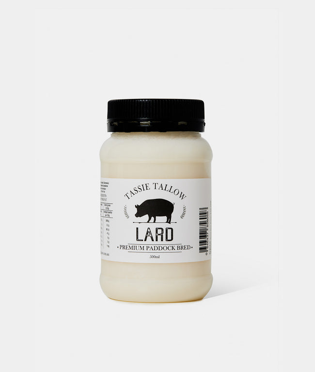 Tassie Tallow Lard Tasmanian Pork 500ml Part&Parcel