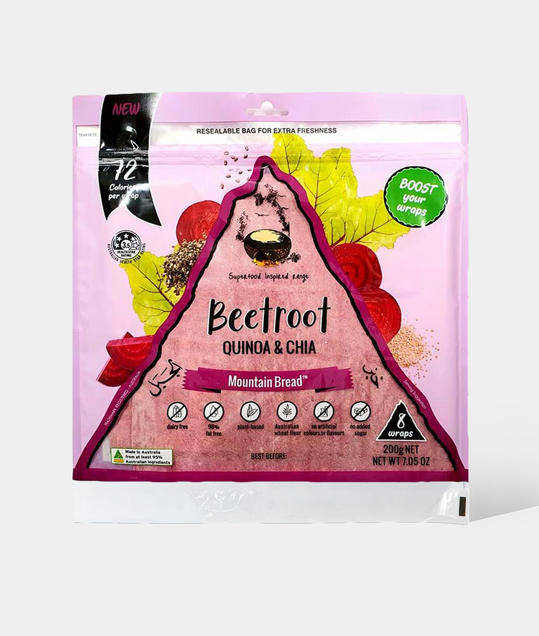 Beetroot Quinoa & Chia Mountain Bread by Mount Bread Company Part&Parcel