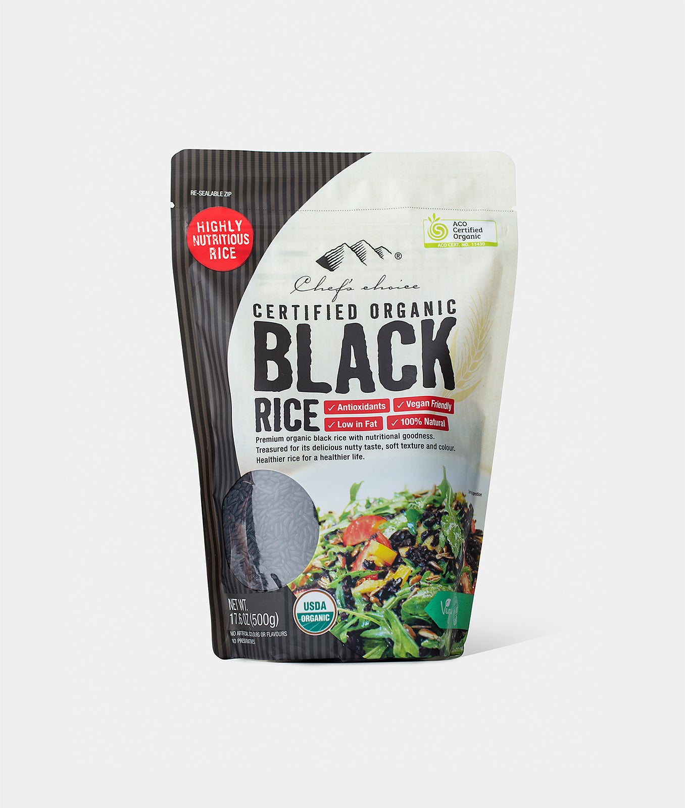 Chef's Choice Black Rice Organic 500g - Part&Parcel