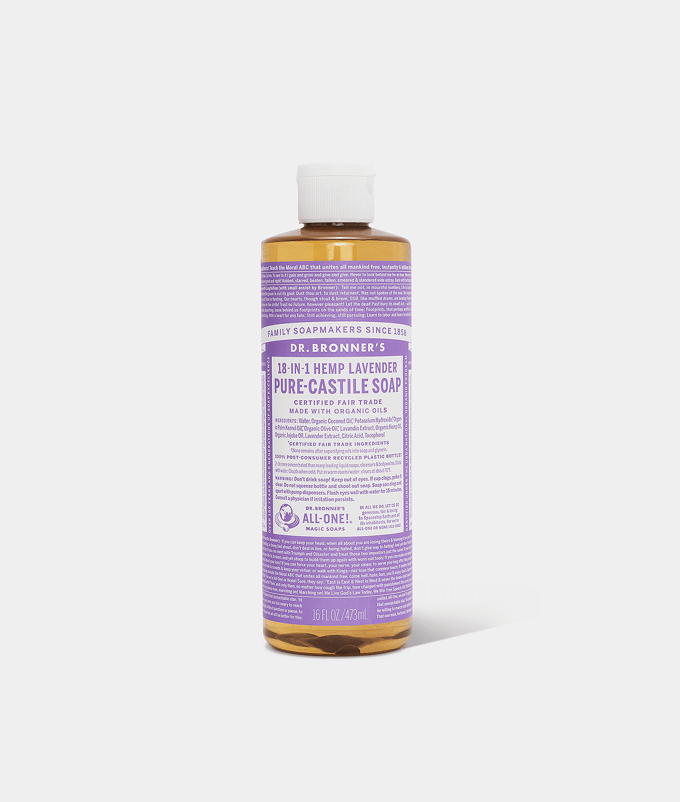Dr. Bronner's Pure-Castile Liquid Soap (Lavender)