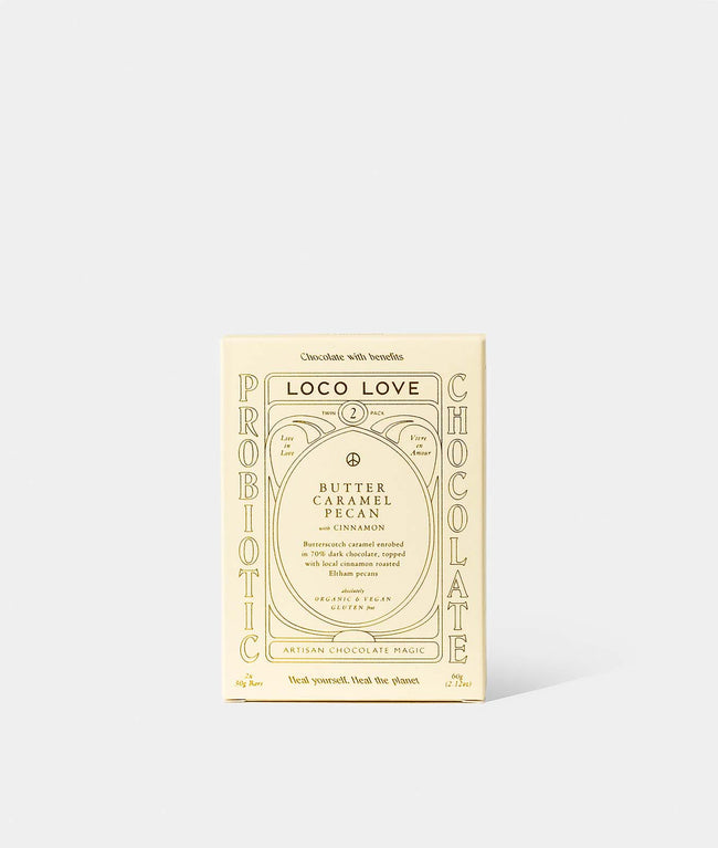 Loco Love Butter Caramel Pecan With Cinnamon Cashew With Vanilla Twin Pack 60g Partandparcel 