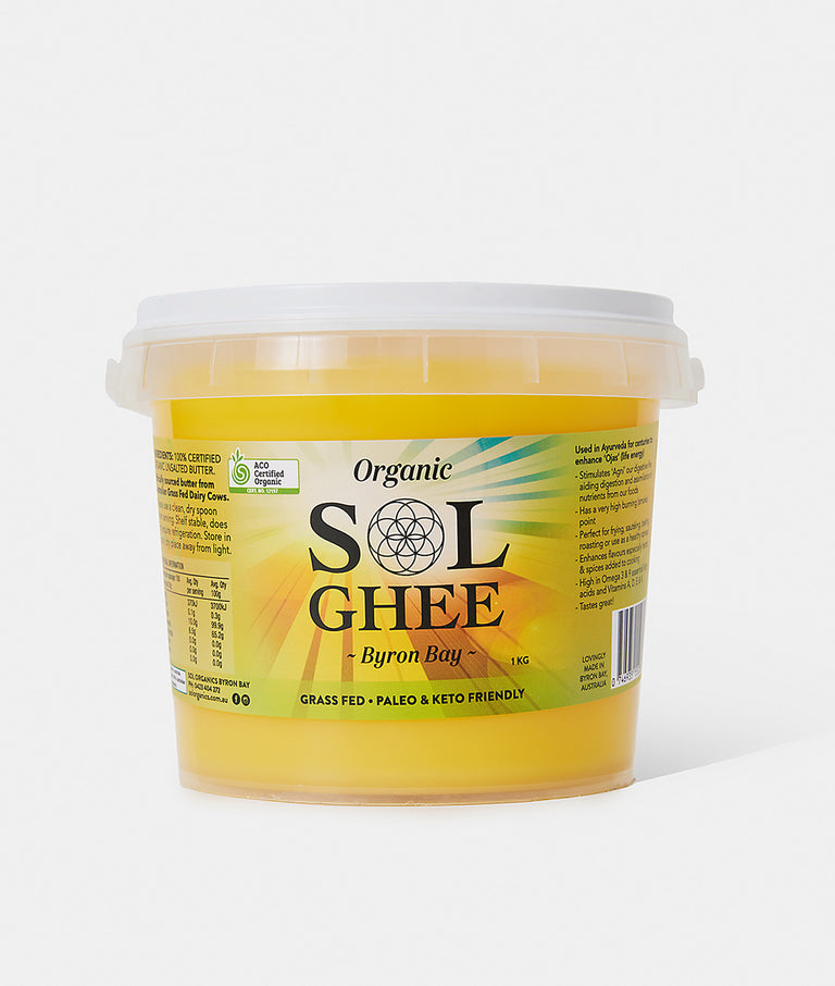 Sole Organics Organic Ghee Grass Fed 1kg - Part&Parcel
