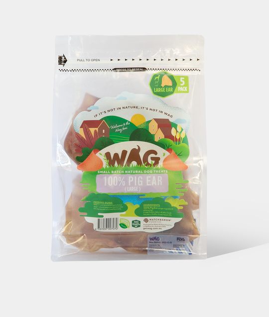 Pig Ear Large - 5 Pack